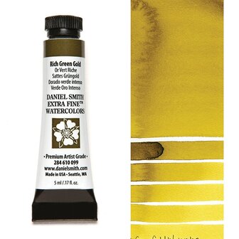 Rich Green Gold (S2) Aquarelverf Daniel Smith (Extra fine Watercolour) 5 ML Kleur 099