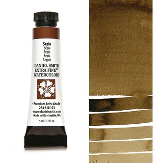 Sepia (S1) Aquarelverf Daniel Smith (Extra fine Watercolour) 5 ML Kleur 103