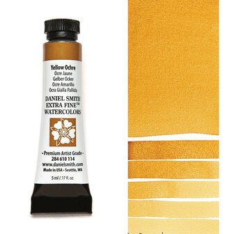 Yellow Ochre (S1) Aquarelverf Daniel Smith (Extra fine Watercolour) 5 ML Kleur 114