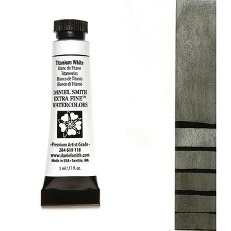Titanium White (S1) Aquarelverf Daniel Smith (Extra fine Watercolour) 5 ML Kleur 118
