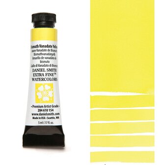 Bismuth Vanadate Yellow (S2) Aquarelverf Daniel Smith (Extra fine Watercolour) 5 ML Kleur 154