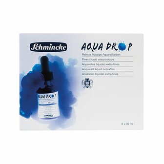 Cardboard set 8 x 30 ml Aqua Drop Aquarelverf van Schmincke Set 805