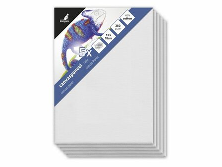 13x18 cm Kangaro Canvasboard 5 stuks