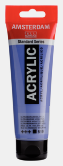 Ultramarijn Violet Licht Amsterdam Standard Series Acrylverf 120 ML Kleur 519