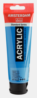 Primaircyaan Amsterdam Standard Series Acrylverf 120 ML Kleur 572