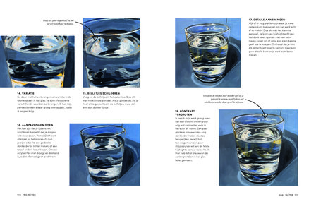 Binnenwerk van Acrylverf voor beginners met traceerbare schets en stap-voor-stap instructies