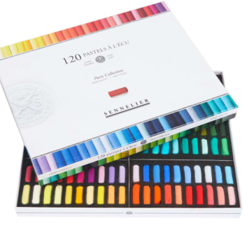 Sennelier &agrave; l&rsquo;ecu Paris collectie &ndash; 120 x halve softpastels in luxe doos