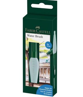 Faber-Castell breed penseel met watertank 6ml &ndash; groen, punt B met omverpakking