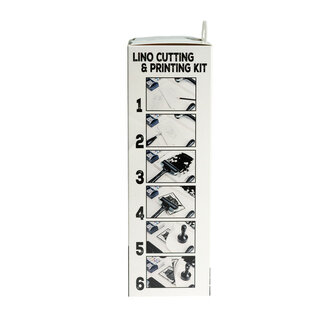 Schmincke Lino Snij- en Printset met Essdee &ndash; complete starterkit voor linodruk met inkten, lino blocks en tools omverpa