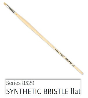 Nr. 4 Plat da Vinci SYNTHETIC BRISTLE penseel &ndash; 9 mm, vegan