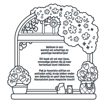 bladzijde Cute &amp; Cosy: Hartsvriendinnen kleurboek met 30 schattige illustraties over vriendschap