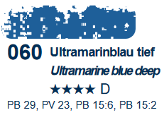 Ultramarinblau tief Ultramarine blue deep (060) Schmincke Soft Pastels