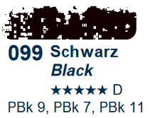 Schwarz Black (099) Schmincke Soft Pastels