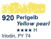 Perlgelb Yellow pearl (920) Schmincke Soft Pastels
