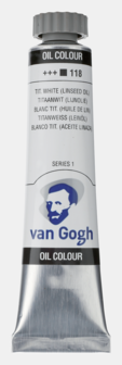 Titaanwit (Lijnolie) Van Gogh Olieverf van Royal Talens 20 ML Serie 1 Kleur 118