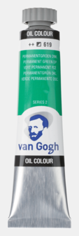 Permanentgroen Donker Van Gogh Olieverf van Royal Talens 20 ML Serie 2 Kleur 619