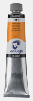 Cadmiumoranje Van Gogh Olieverf van Royal Talens 200 ML Serie 2 Kleur 211