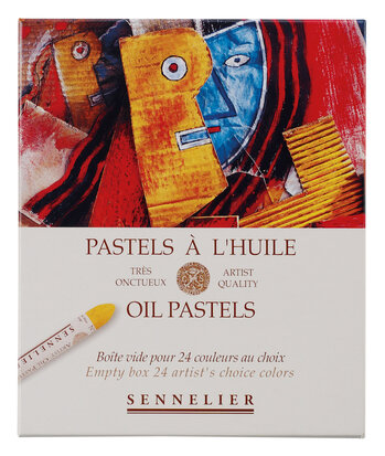 Leeg doosje voor 24 oliepastels (5 ml) Sennelier Set 20.24v