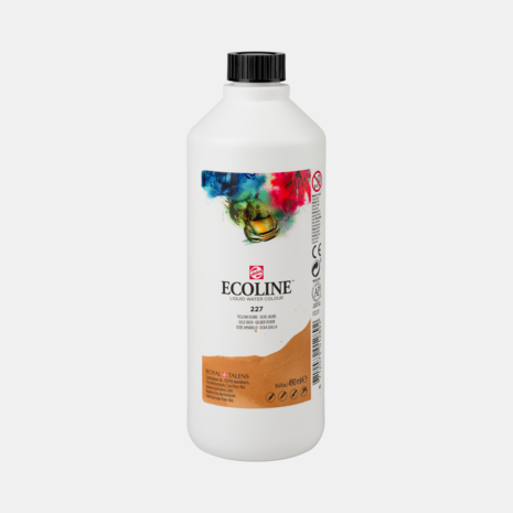 Gele Oker Ecoline fles 490 ml van Talens Kleur 227