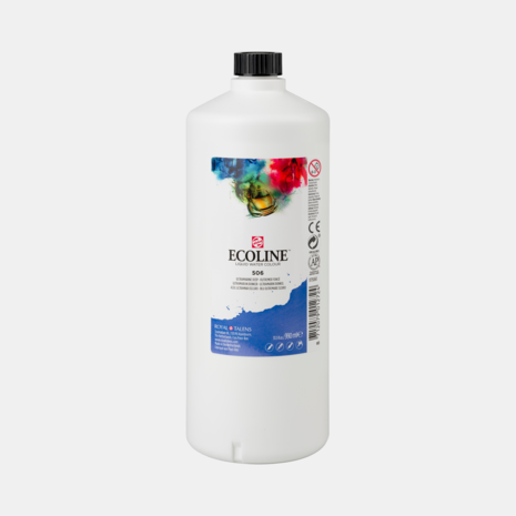 Ultramarijn Donker Ecoline fles 990 ml van Talens Kleur 506