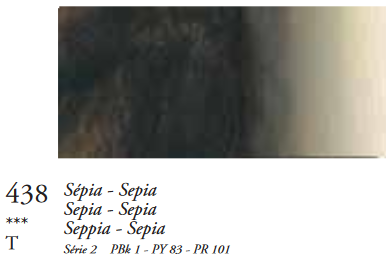 Sepia (Serie 1) Oil Stick van Sennelier 38 ML Kleur 438