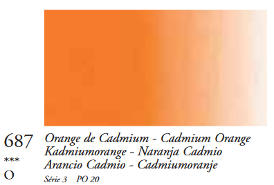 Cadmiumoranje (Serie 3) Oil Stick van Sennelier 38 ML Kleur 687