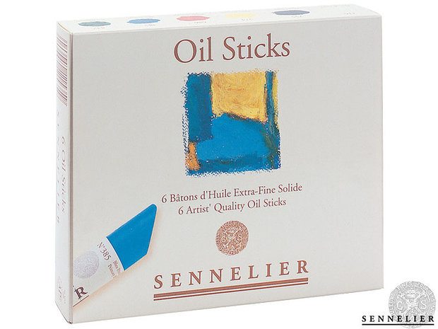 Starter set met 6 sticks Oil Stick van Sennelier Set 123