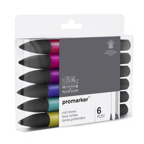 Promarker 6 x Rich Tones van Winsor & Newton Set 111