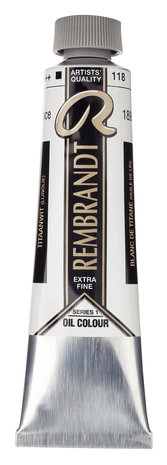 Titaanwit lijnolie Rembrandt Olieverf Royal Talens 40 ML (Serie 1) Kleur 118