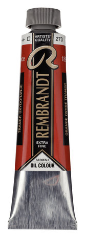 Transparant oxydoranje Rembrandt Olieverf Royal Talens 40 ML (Serie 3) Kleur 273