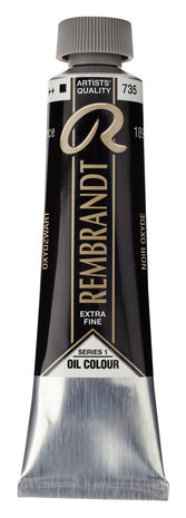 Oxydzwart Rembrandt Olieverf Royal Talens 40 ML (Serie 1) Kleur 735