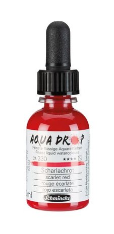 Scarlet Red Aqua Drop Aquarelverf van Schmincke 30 ml Kleur 330