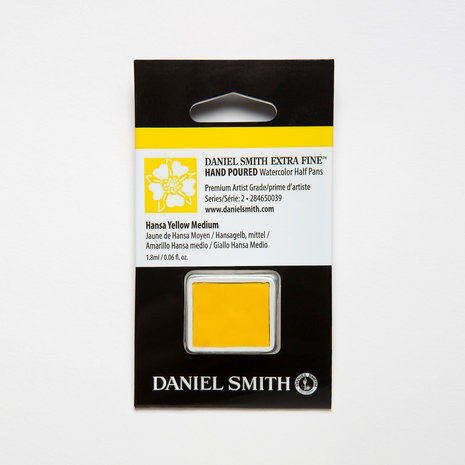 Hansa Yellow Medium (S2) Daniel Smith Half pans Aquarelverf / Watercolour Kleur 039