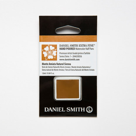 Monte Amiata Natural Sienna (S1) Daniel Smith Half pans Aquarelverf / Watercolour Kleur 056