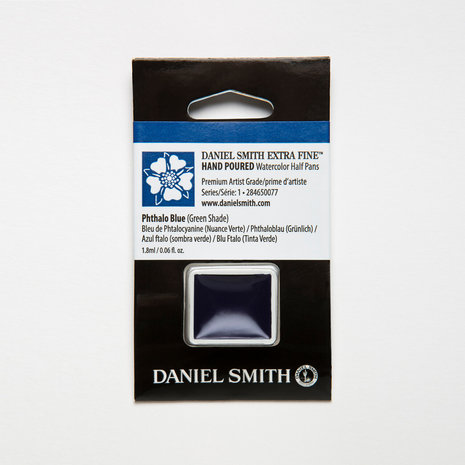 Phthalo Blue (Green Shade) (S1) Daniel Smith Half pans Aquarelverf / Watercolour Kleur 077