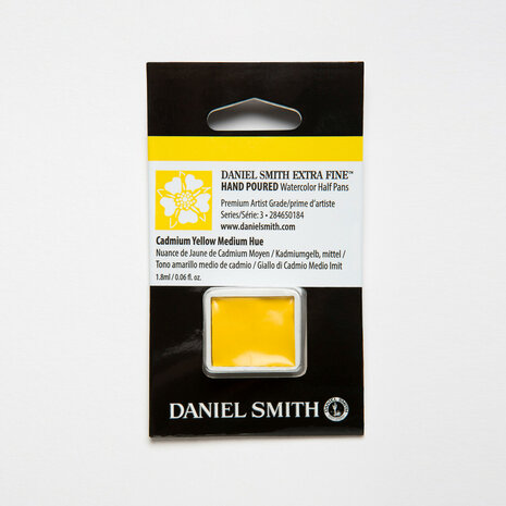 Cadmium Yellow Medium Hue (S3) Daniel Smith Half pans Aquarelverf / Watercolour Kleur 184