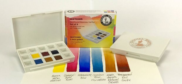 Sketcher Colors Set Daniel Smith 6 Halve napjes Aquarelverf / half pans Watercolour