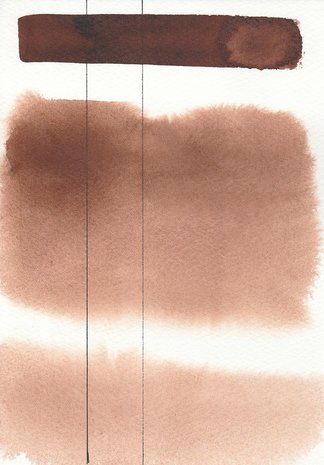 Brown Ochre Aquarius Heel napje Aquarelverf van Roman Szmal Kleur 129