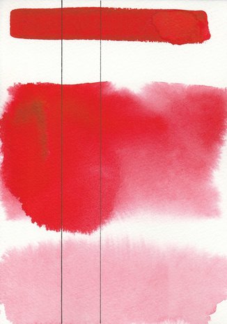 Scarlet Red Aquarius Heel napje Aquarelverf van Roman Szmal Kleur 321