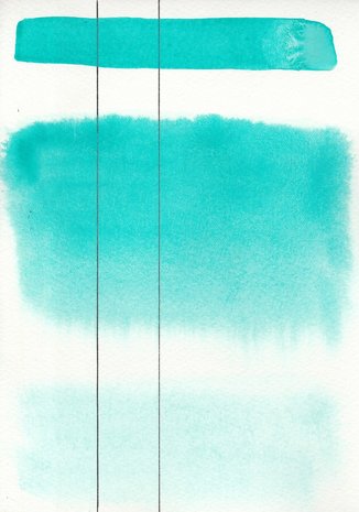 Cobalt Teal Aquarius Heel napje Aquarelverf van Roman Szmal Kleur 408