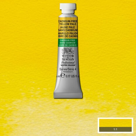 Cadmium-Free Yellow Pale (S4) Professional Watercolour van Winsor & Newton 5 ml Kleur 907