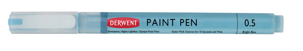 Bright Blue Paint Pen van Derwent Kleur 530