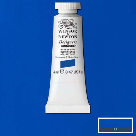 Intense Blue (S 2) Designers Gouache van Winsor & Newton 14 ML Kleur 327