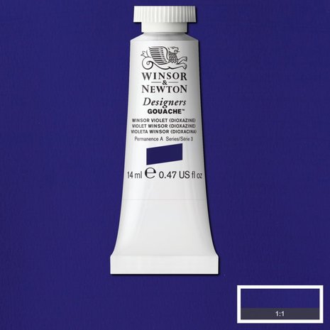 Winsor Violet (Dioxazine) (S 3) Designers Gouache van Winsor & Newton 14 ML Kleur 733