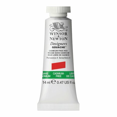 Cadmium-Free Red (S 4) Designers Gouache van Winsor & Newton 14 ML Kleur 901