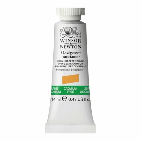 Cadmium-Free Yellow (S 4) Designers Gouache van Winsor & Newton 14 ML Kleur 890