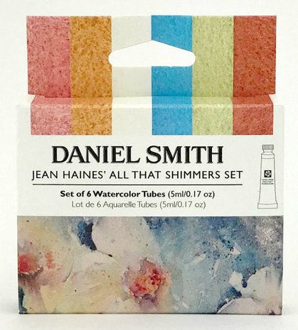 Jean Haines All That Shimmers Watercolor Set Aquarelverf Daniel Smith (Extra fine Watercolour) 6 x 5 ml tubes