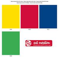 Basis kleuren set Art Creation Textielverf 4 x 50 ML