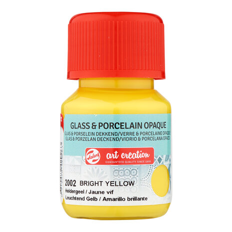 Heldergeel Dekkend / Opaque Art Creation Glas & Porseleinverf 30 ML Kleur 2002