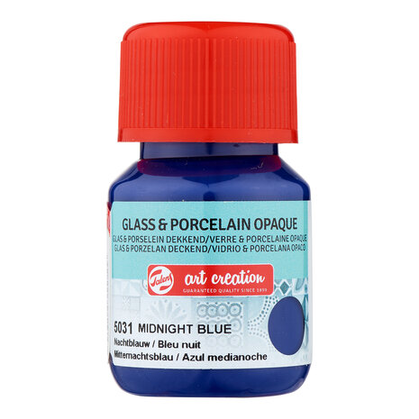 Nachtblauw Dekkend / Opaque Art Creation Glas & Porselein 30 ML Kleur 5031